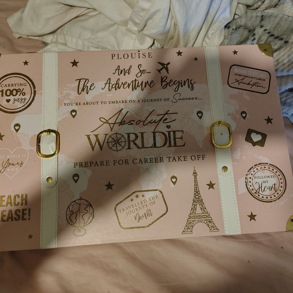 Pink Travel-Themed Decorative Box